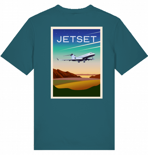 Aviation Flugzeug T-Shirt "Jetset" Global Express Business Jet Stargazer für Piloten, Crews, Kinder & Planespotter made by SUPERSONIC aero 4U