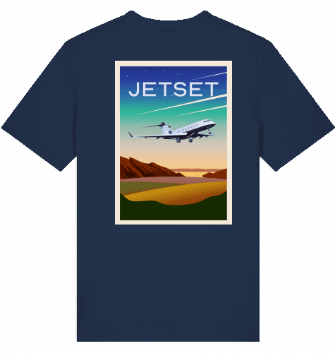 Aviation Flugzeug T-Shirt "Jetset" Global Express Business Jet French Navy für Piloten, Crews, Kinder & Planespotter made by SUPERSONIC aero 4U