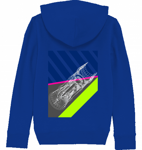 Aviation Kids Aviation Hoodie "Aircraft Engine" für Piloten, Crews, Kinder & Planespotter made by SUPERSONIC aero 4U