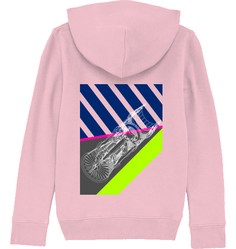 Aviation Kids Aviation Hoodie "Aircraft Engine" Cotton Pink für Piloten, Crews, Kinder & Planespotter made by SUPERSONIC aero 4U