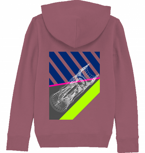 Aviation Kids Aviation Hoodie "Aircraft Engine" für Piloten, Crews, Kinder & Planespotter made by SUPERSONIC aero 4U