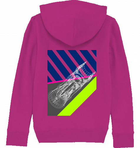 Aviation Kids Aviation Hoodie "Aircraft Engine" für Piloten, Crews, Kinder & Planespotter made by SUPERSONIC aero 4U