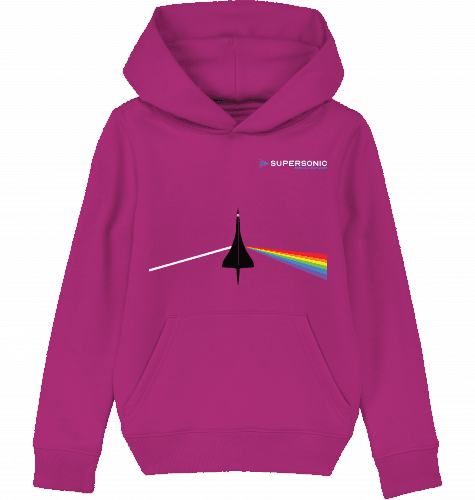 Aviation Kids Aviation Hoodie "Dark Side of Supersonic" mit Concorde Flugzeug für Piloten, Crews, Kinder & Planespotter made by SUPERSONIC aero 4U
