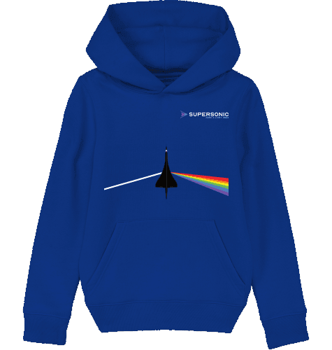 Aviation Kids Aviation Hoodie "Dark Side of Supersonic" mit Concorde Flugzeug für Piloten, Crews, Kinder & Planespotter made by SUPERSONIC aero 4U