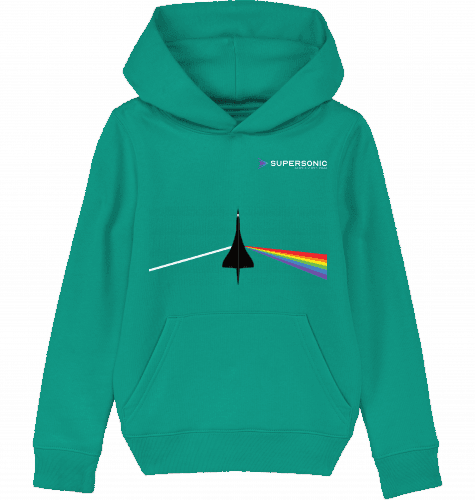 Aviation Kids Aviation Hoodie "Dark Side of Supersonic" mit Concorde Flugzeug für Piloten, Crews, Kinder & Planespotter made by SUPERSONIC aero 4U