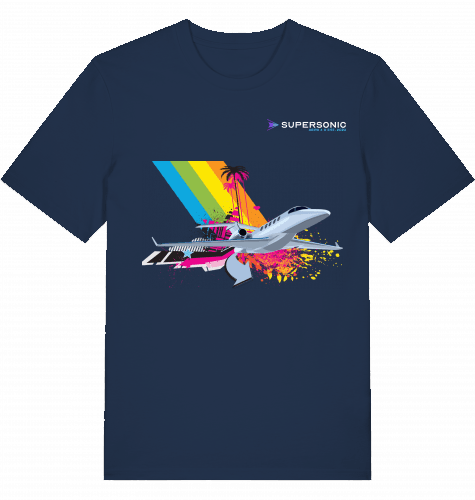 Aviation Flugzeug T-Shirt "Embraer Phenom Summer Style" French Navy für Piloten, Crews, Kinder & Planespotter made by SUPERSONIC aero 4U