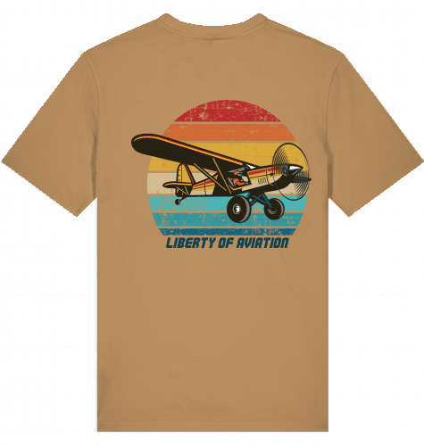 Aviation Flugzeug T-Shirt Piper Cup "Liberty of Aviation" Latte für Piloten, Crews, Kinder & Planespotter made by SUPERSONIC aero 4U