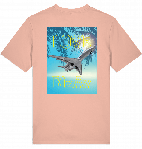 Aviation Flugzeug T-Shirt "Love BizAv" Business Aviation, Jetset Shirt Fraiche Peche für Piloten, Crews, Kinder & Planespotter made by SUPERSONIC aero 4U