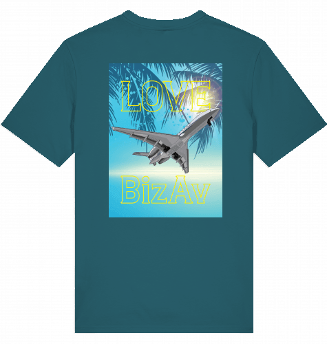 Aviation Flugzeug T-Shirt "Love BizAv" Business Aviation, Jetset Shirt Stargazer für Piloten, Crews, Kinder & Planespotter made by SUPERSONIC aero 4U