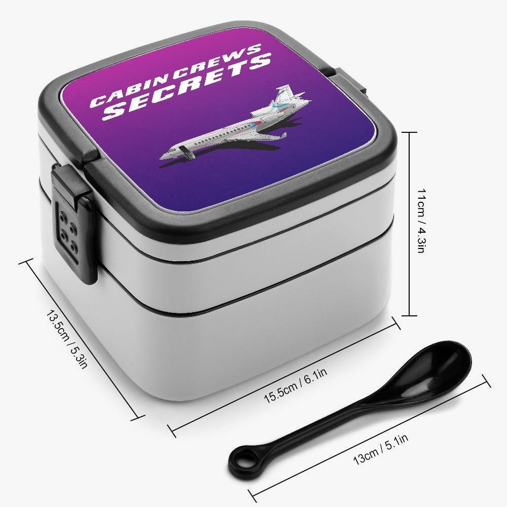 Aviation Lunch Box - Cabin Crews Secrets Falcon 7X für Piloten, Crews, Kinder & Planespotter made by SUPERSONIC aero 4U