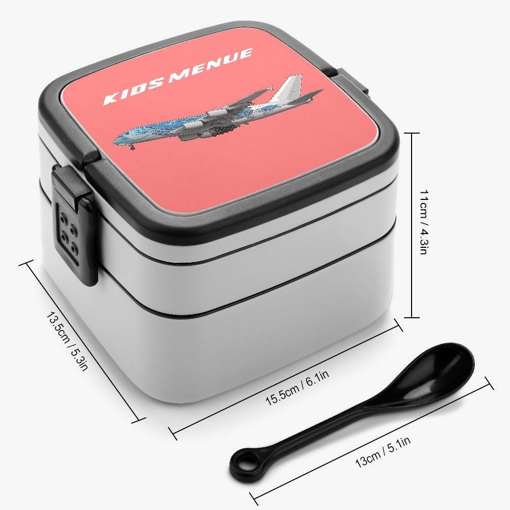 Aviation Lunch Box Kids Menue Airbus A380 für Piloten, Crews, Kinder & Planespotter made by SUPERSONIC aero 4U