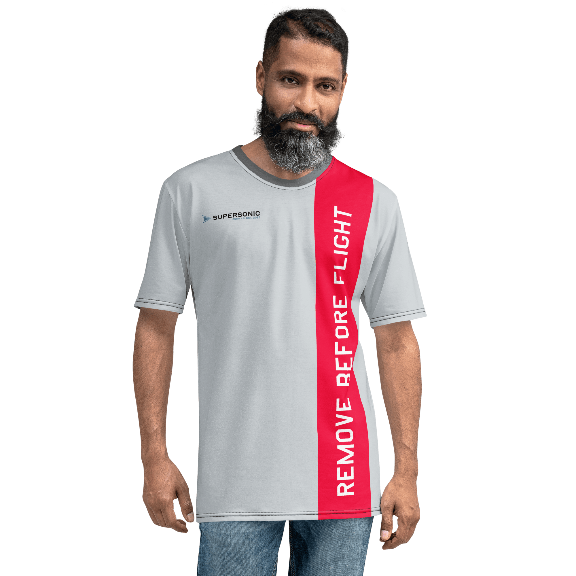 Aviation Flugzeug T-Shirt "Remove Before Flight" Boeing 747 Jumbojet (Fullprint) für Piloten, Crews, Kinder & Planespotter made by SUPERSONIC aero 4U