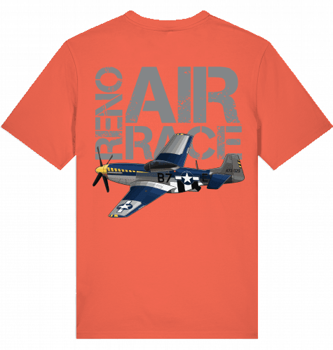 Aviation T-Shirt "Reno Air Race" Mustang P-51 Flugzeug Fiesta für Piloten, Crews, Kinder & Planespotter made by SUPERSONIC aero 4U