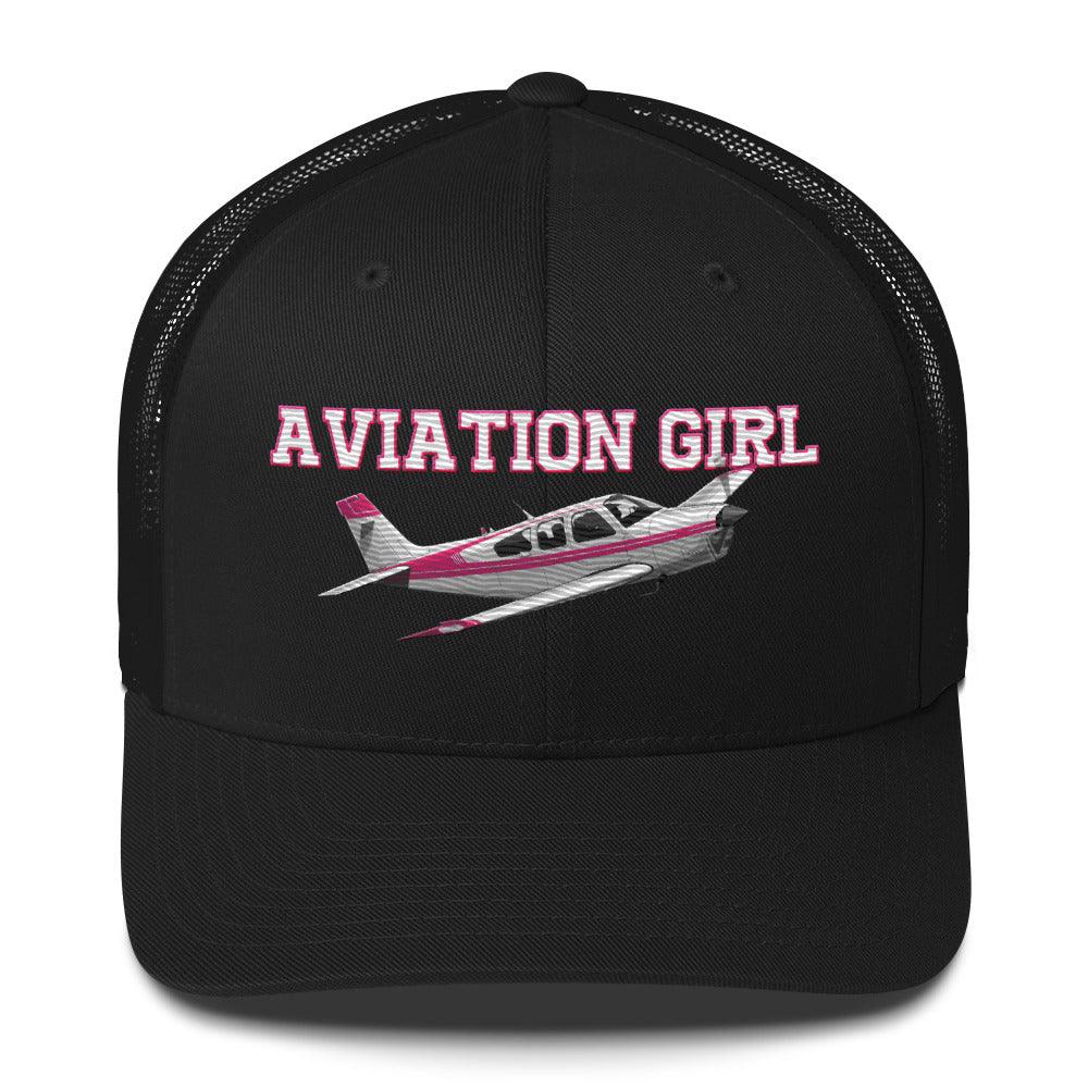 Aviation Supersonic Trucker Cap - Stylische Aviation Fashion für Aviation Girls Schwarz für Piloten, Crews, Kinder & Planespotter made by SUPERSONIC aero 4U