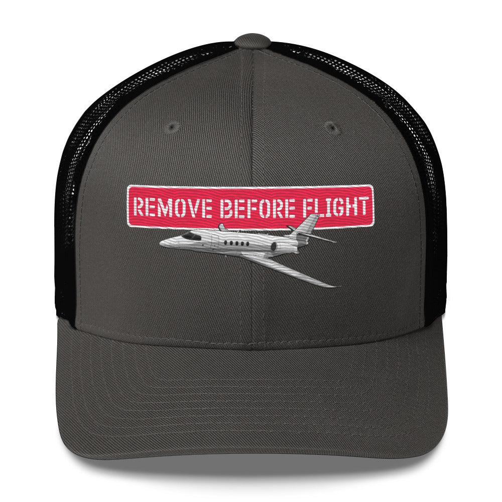 Aviation Aviation Trucker Cap - Premium Piloten Kappe "Remove before Flight" Charcoal Black für Piloten, Crews, Kinder & Planespotter made by SUPERSONIC aero 4U