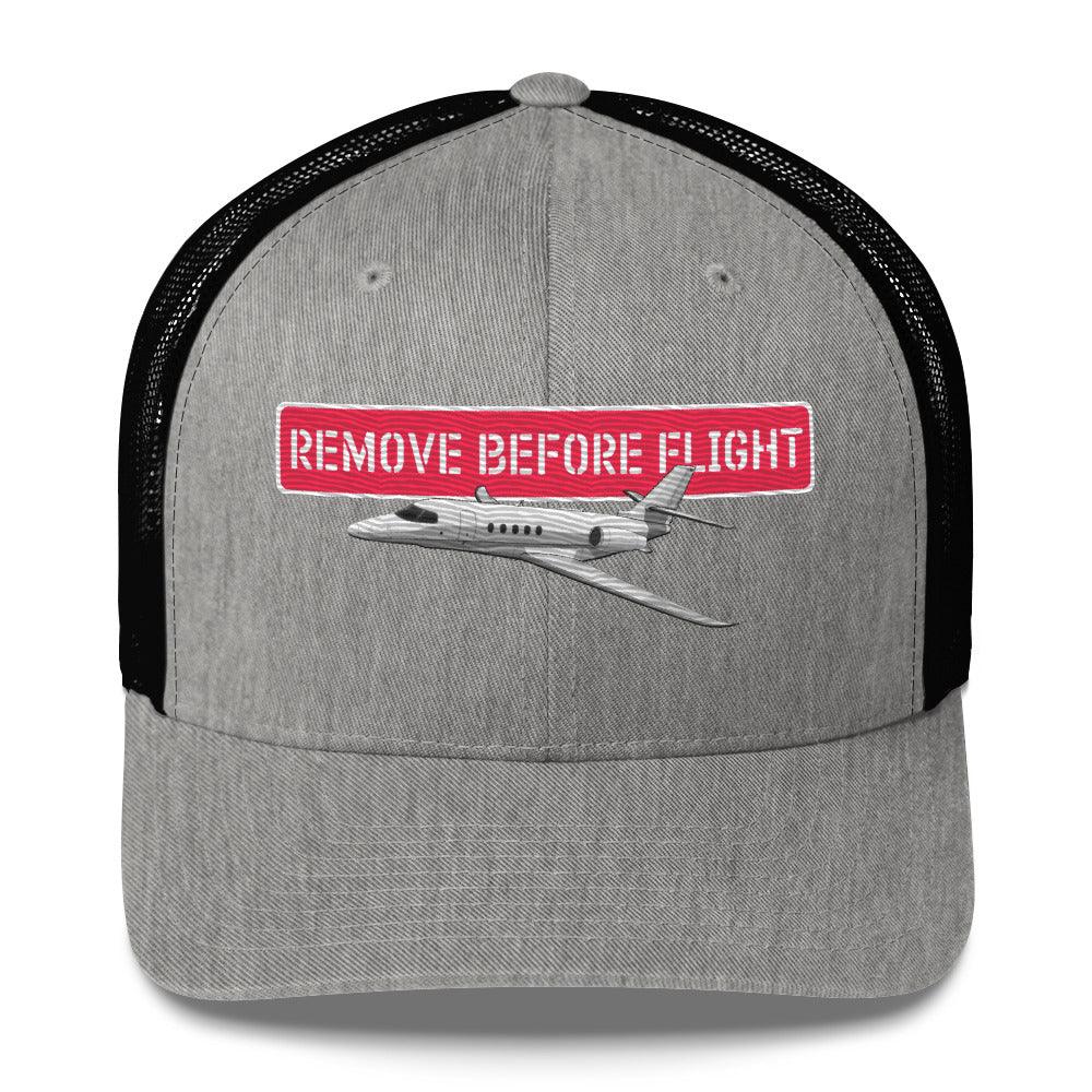 Aviation Aviation Trucker Cap - Premium Piloten Kappe "Remove before Flight" Heather Black für Piloten, Crews, Kinder & Planespotter made by SUPERSONIC aero 4U