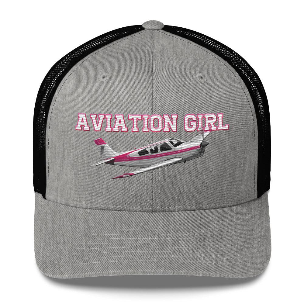 Aviation Supersonic Trucker Cap - Stylische Aviation Fashion für Aviation Girls Heather Black für Piloten, Crews, Kinder & Planespotter made by SUPERSONIC aero 4U