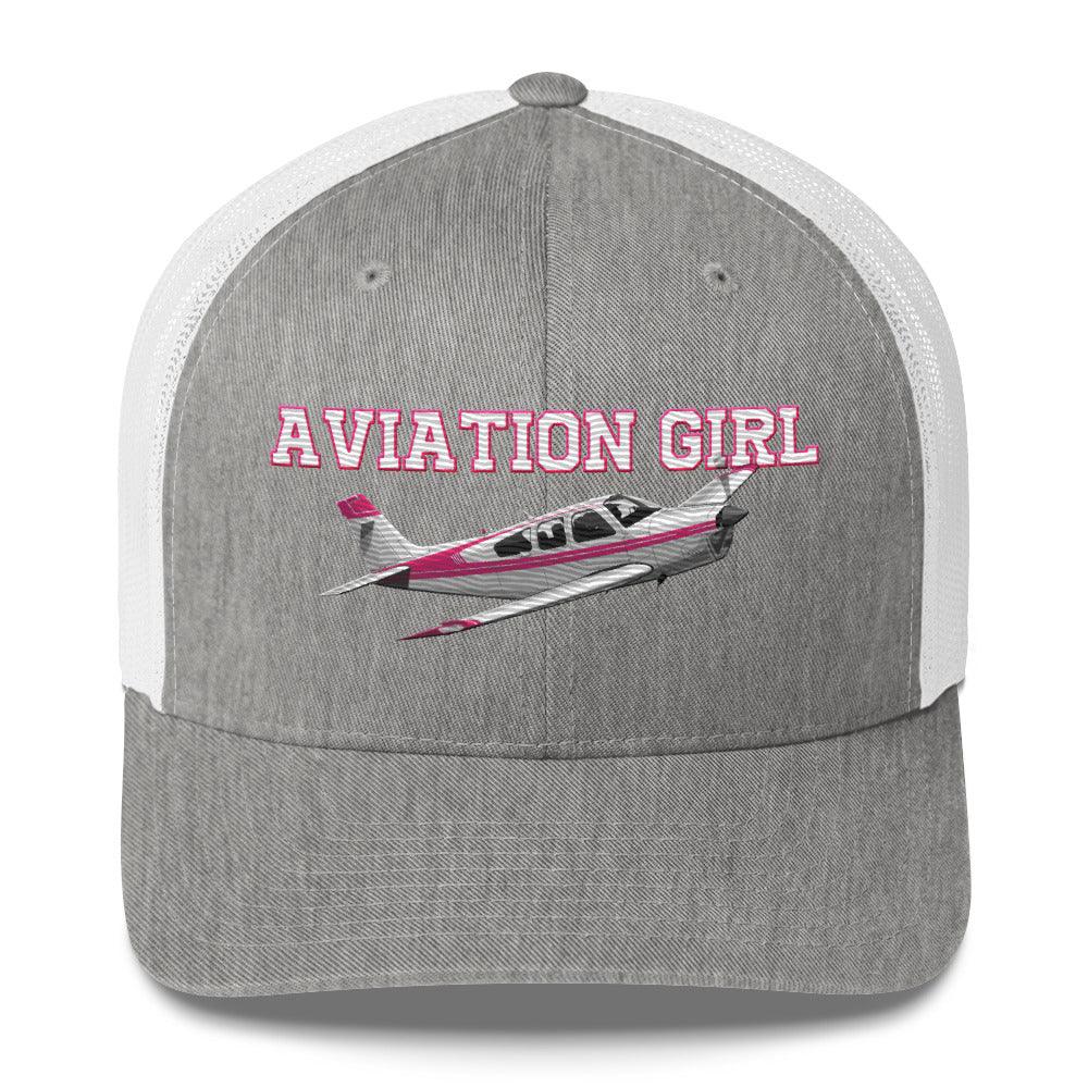 Aviation Supersonic Trucker Cap - Stylische Aviation Fashion für Aviation Girls Heather Grey White für Piloten, Crews, Kinder & Planespotter made by SUPERSONIC aero 4U