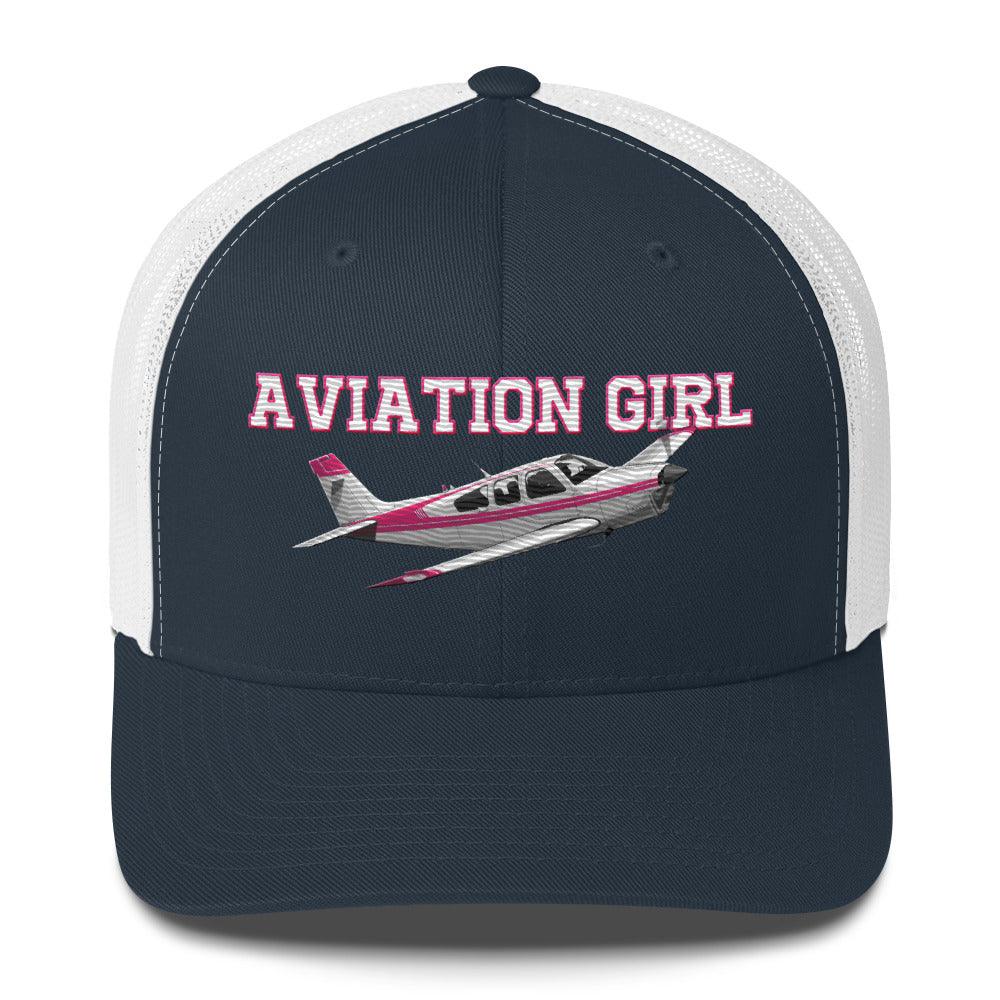 Aviation Supersonic Trucker Cap - Stylische Aviation Fashion für Aviation Girls Navy Weiß für Piloten, Crews, Kinder & Planespotter made by SUPERSONIC aero 4U