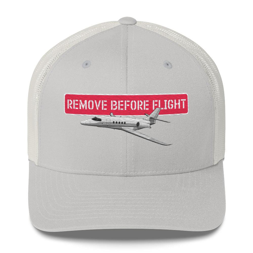 Aviation Aviation Trucker Cap - Premium Piloten Kappe "Remove before Flight" Silber für Piloten, Crews, Kinder & Planespotter made by SUPERSONIC aero 4U