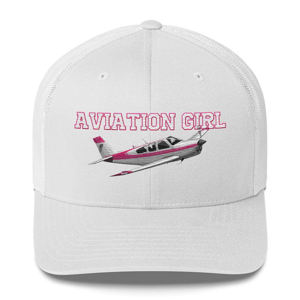 Aviation Supersonic Trucker Cap - Stylische Aviation Fashion für Aviation Girls Weiß für Piloten, Crews, Kinder & Planespotter made by SUPERSONIC aero 4U