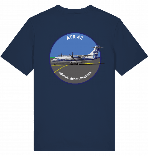 Aviation Flugzeug T-Shirt "RFG Regionalflug DTM" ATR-42 French Navy für Piloten, Crews, Kinder & Planespotter made by SUPERSONIC aero 4U