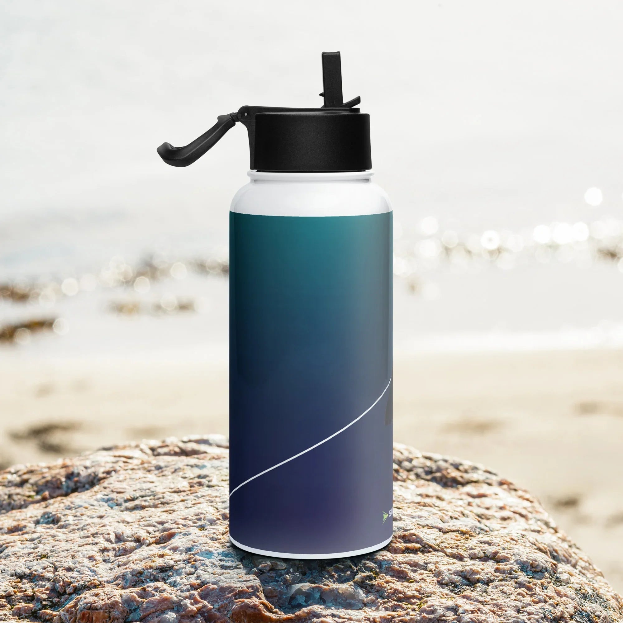 Aviation Edelstahl Trinkflasche mit Strohhalm "Dark side of Supersonic" für Piloten, Crews, Kinder & Planespotter made by SUPERSONIC aero 4U