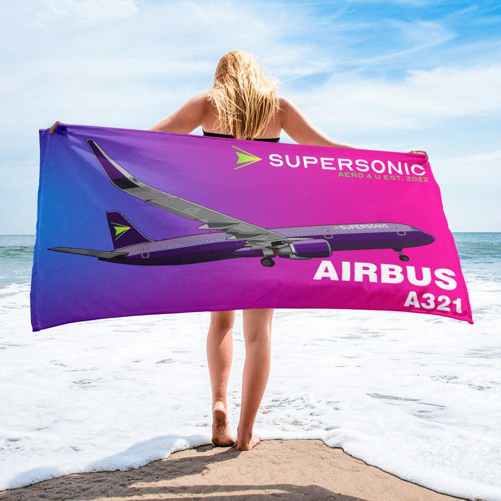 Aviation Strandtuch "Airbus A321neo" Default Title für Piloten, Crews, Kinder & Planespotter made by SUPERSONIC aero 4U