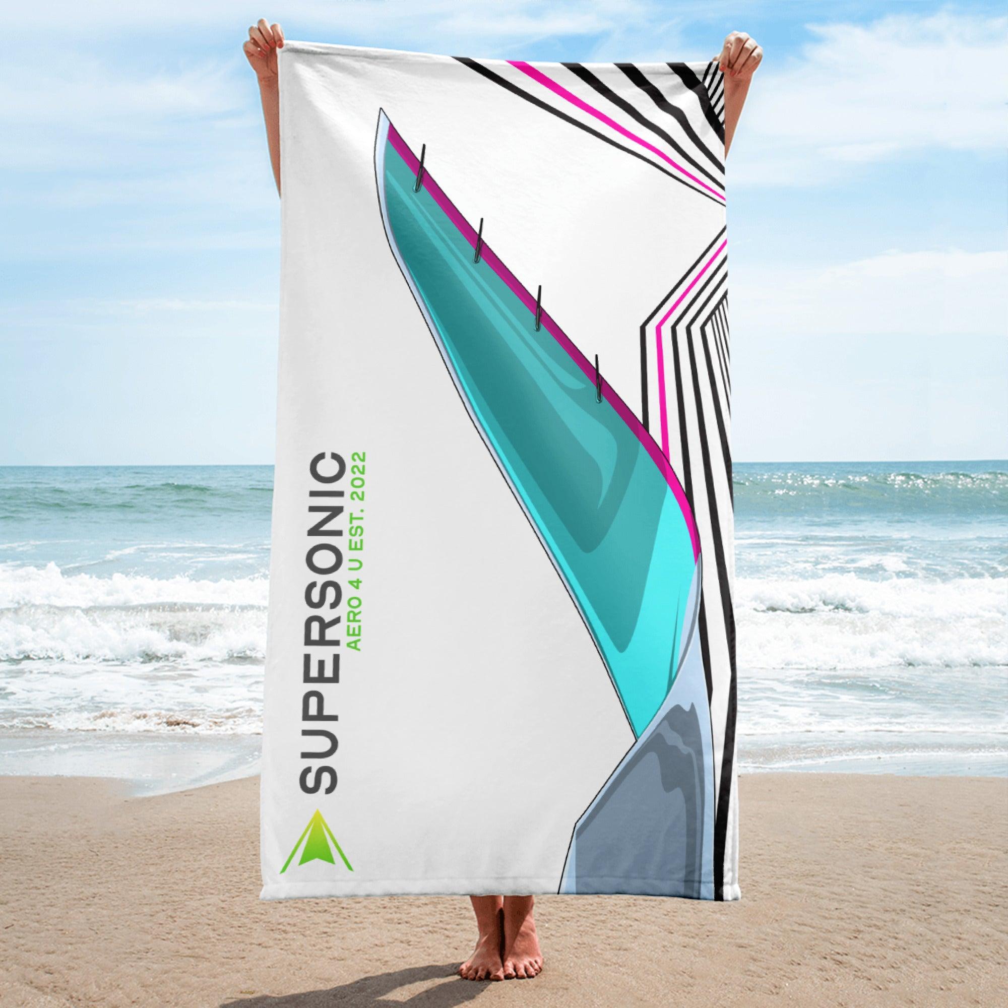 Aviation Strandtuch "Airbus A350 Winglet" für Piloten, Crews, Kinder & Planespotter made by SUPERSONIC aero 4U