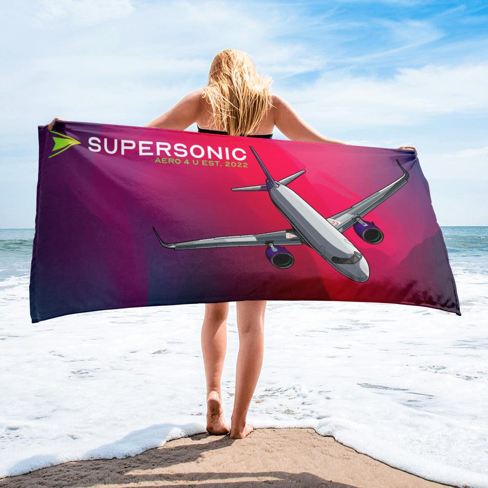 Aviation Strandtuch "Airbus A320 Neo" Default Title für Piloten, Crews, Kinder & Planespotter made by SUPERSONIC aero 4U