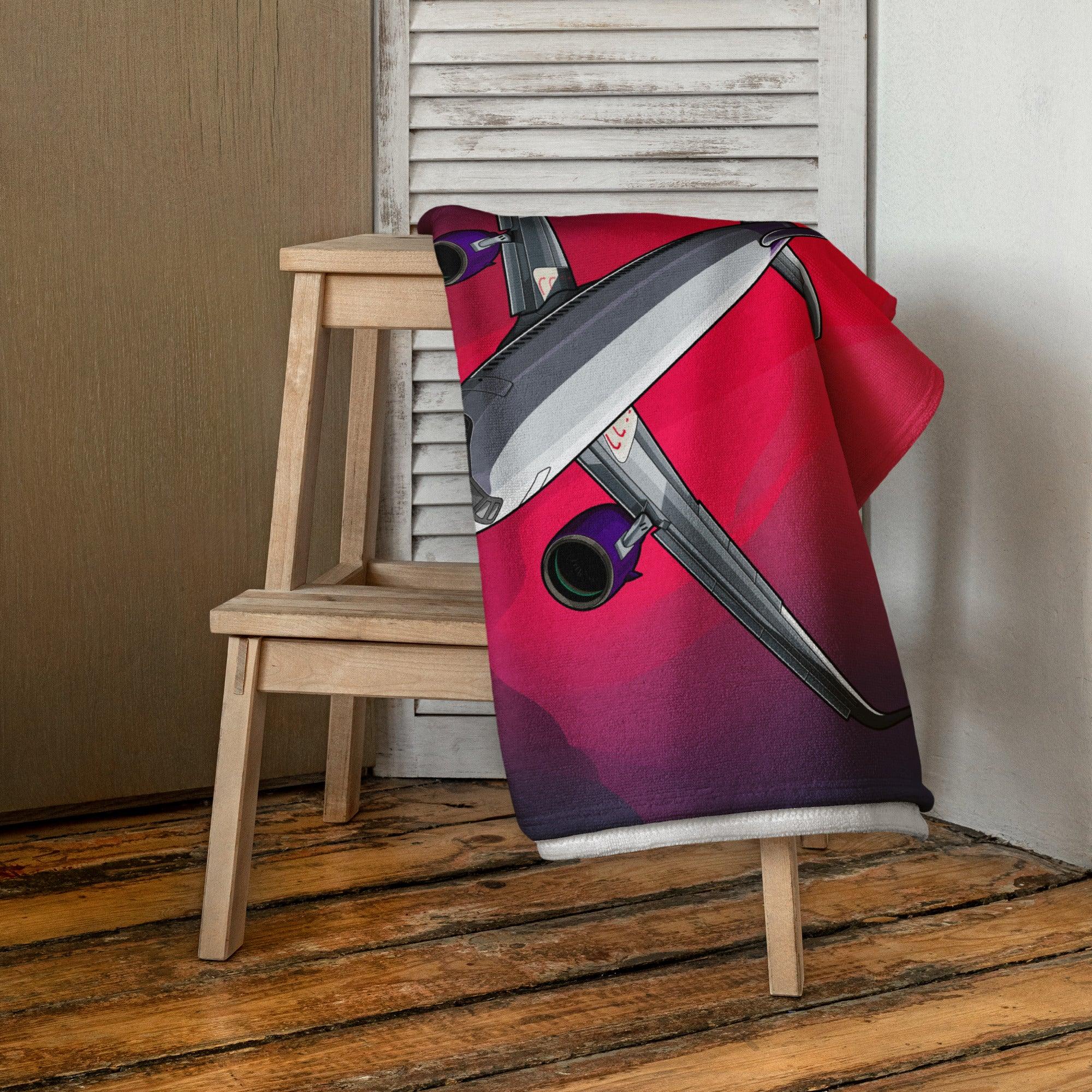 Aviation Strandtuch "Airbus A320 Neo" für Piloten, Crews, Kinder & Planespotter made by SUPERSONIC aero 4U