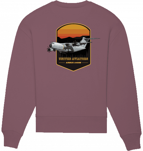 Aviation Sweatshirt Airbus A400M United Aviators Unisex Kaffa Coffee für Piloten, Crews, Kinder & Planespotter made by SUPERSONIC aero 4U