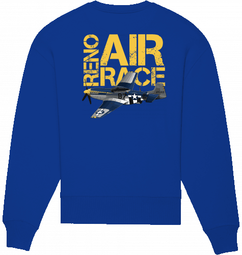 Aviation Sweatshirt Reno Air Race Unisex Worker Blue für Piloten, Crews, Kinder & Planespotter made by SUPERSONIC aero 4U