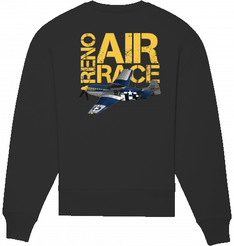 Aviation Sweatshirt Reno Air Race Unisex Black für Piloten, Crews, Kinder & Planespotter made by SUPERSONIC aero 4U