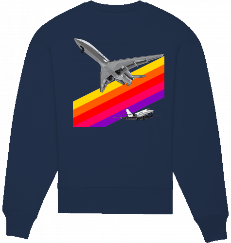 Aviation Sweatshirt VHS Design Aviation Unisex French Navy für Piloten, Crews, Kinder & Planespotter made by SUPERSONIC aero 4U