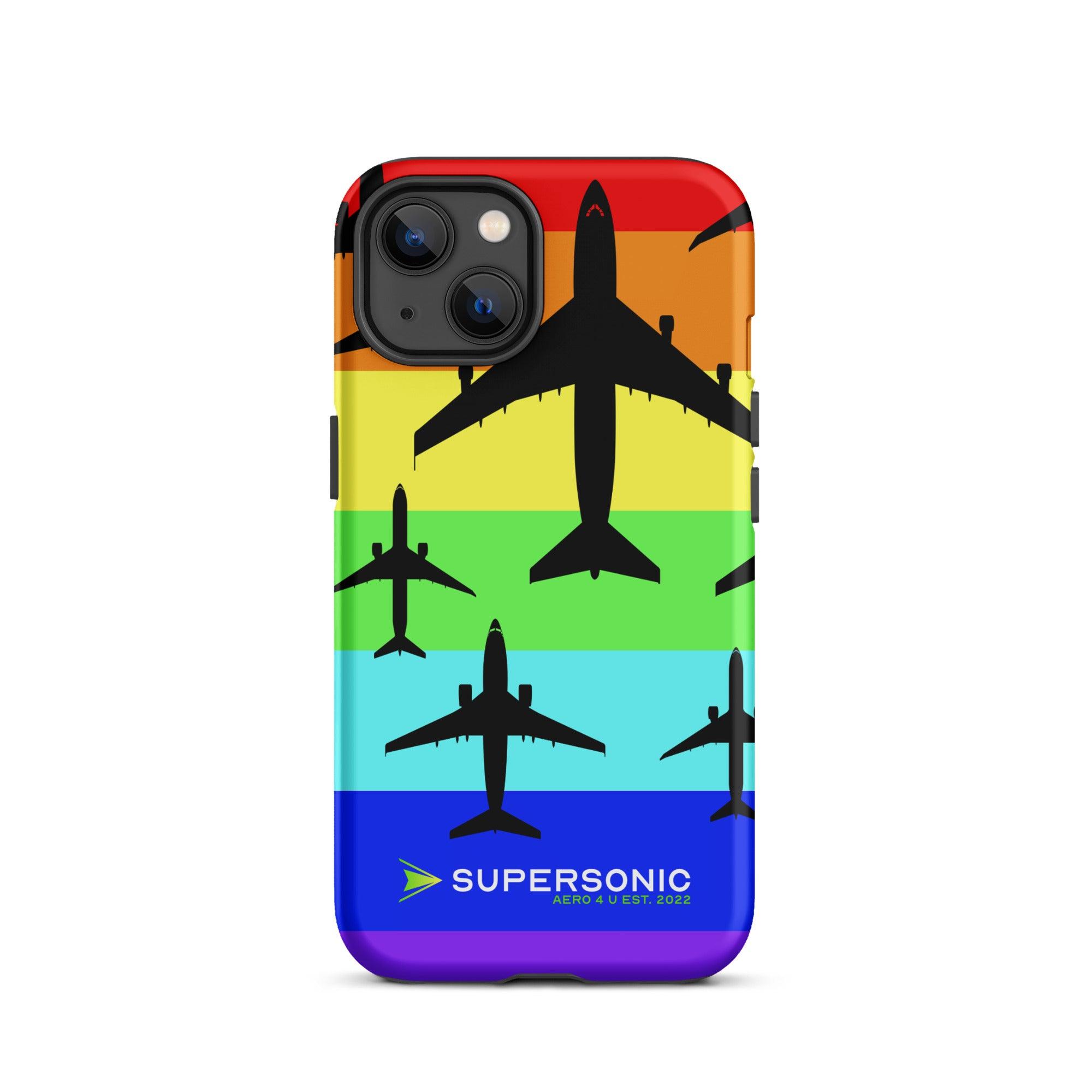 Aviation 🌈 PRIDE AVIATION iPhone Case | Love is Love Edition ✈️ iPhone 13 für Piloten, Crews, Kinder & Planespotter made by SUPERSONIC aero 4U