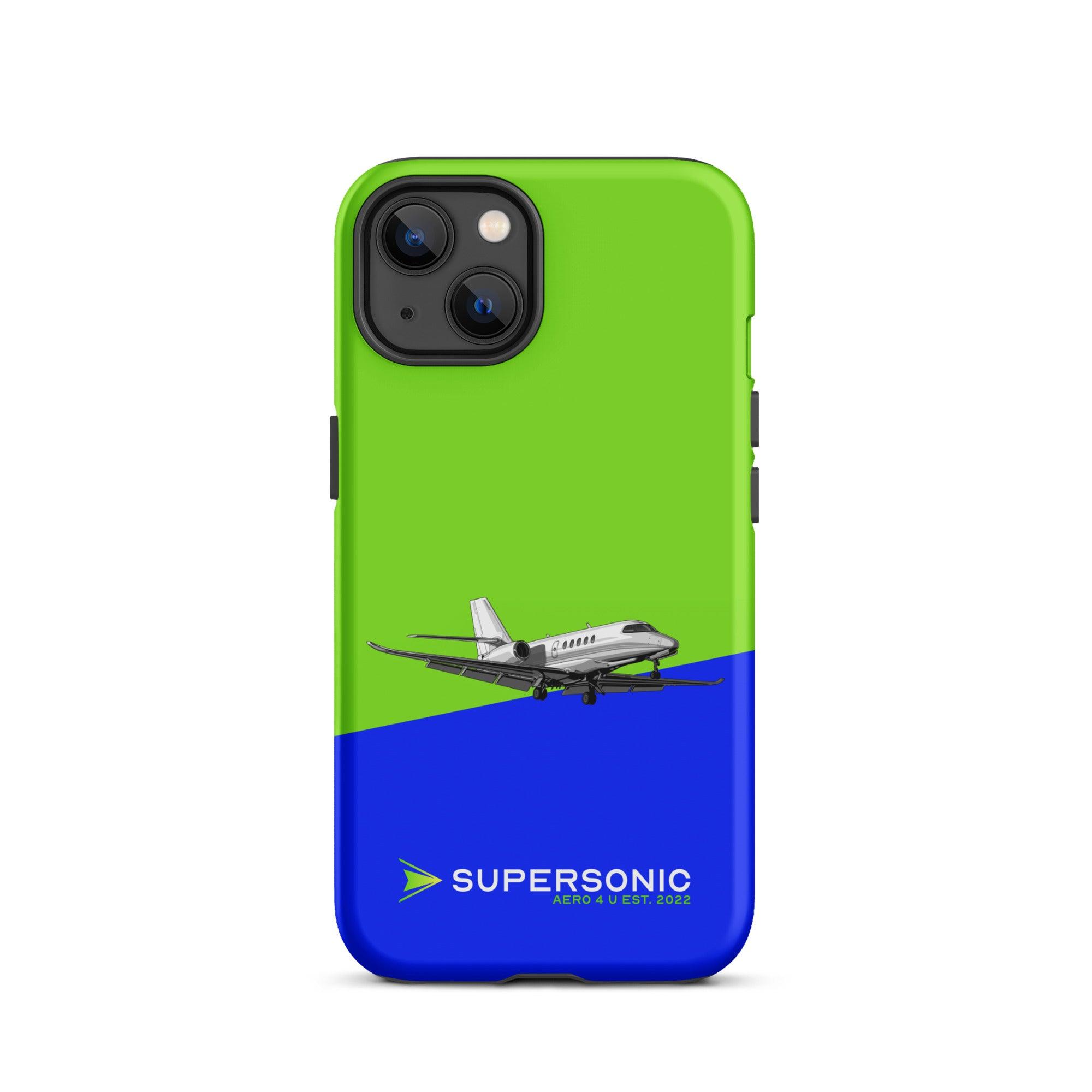Aviation FIRST CLASS iPhone Hülle - Cessna Latitude Edition | Businessjet Case iPhone 13 für Piloten, Crews, Kinder & Planespotter made by SUPERSONIC aero 4U