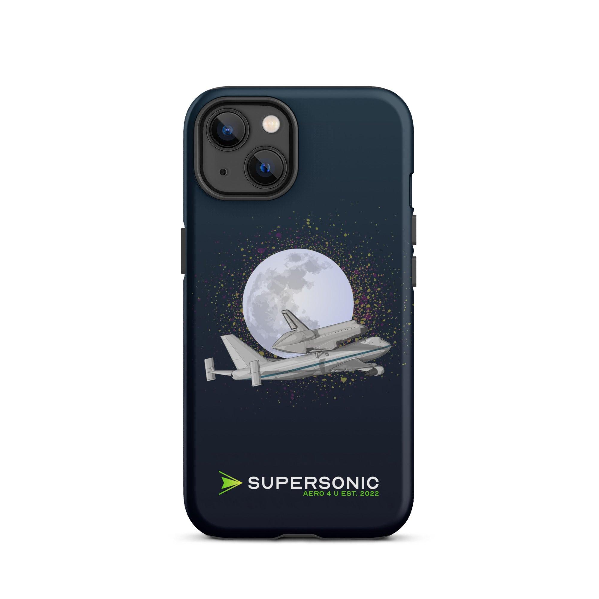 Aviation FIRST CLASS iPhone Hülle - Boeing 747 NASA - Space Shuttle Edition iPhone 13 für Piloten, Crews, Kinder & Planespotter made by SUPERSONIC aero 4U