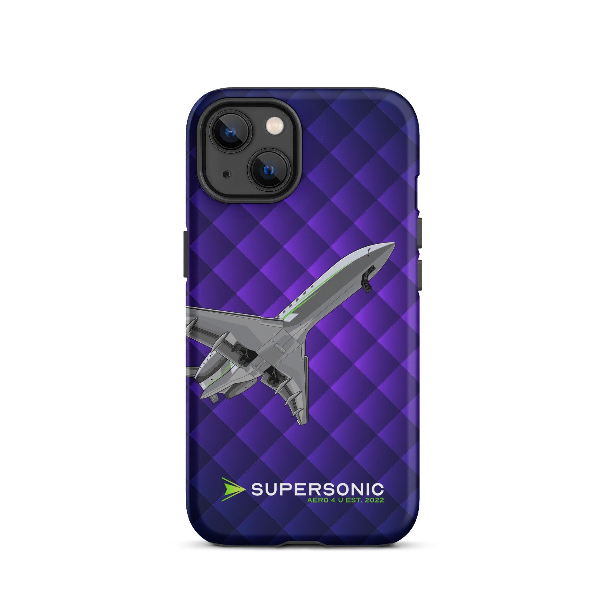 Aviation FIRST CLASS iPhone Schutzhülle - Business Jet Edition | Jetset Case iPhone 13 für Piloten, Crews, Kinder & Planespotter made by SUPERSONIC aero 4U