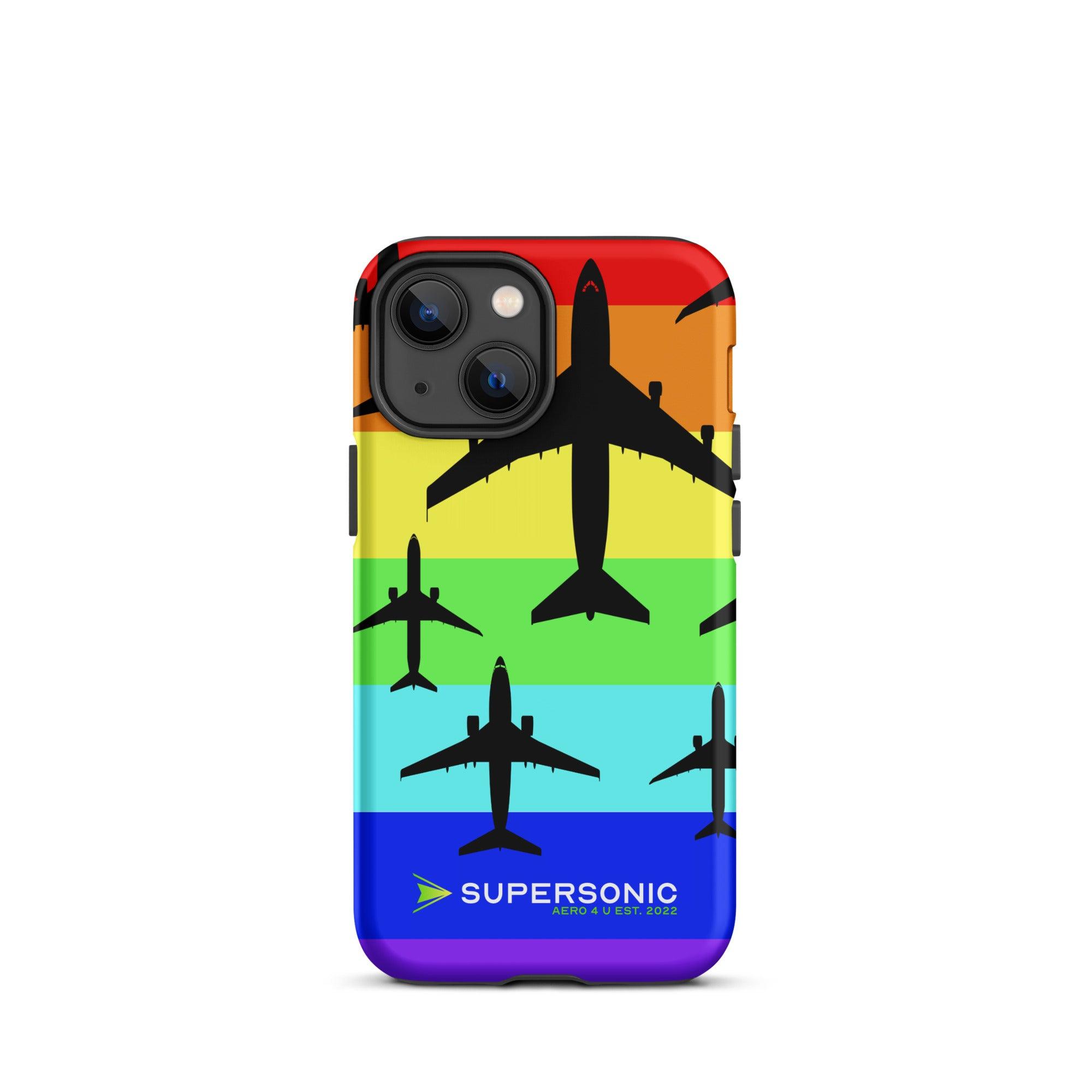 Aviation 🌈 PRIDE AVIATION iPhone Case | Love is Love Edition ✈️ iPhone 13 mini für Piloten, Crews, Kinder & Planespotter made by SUPERSONIC aero 4U