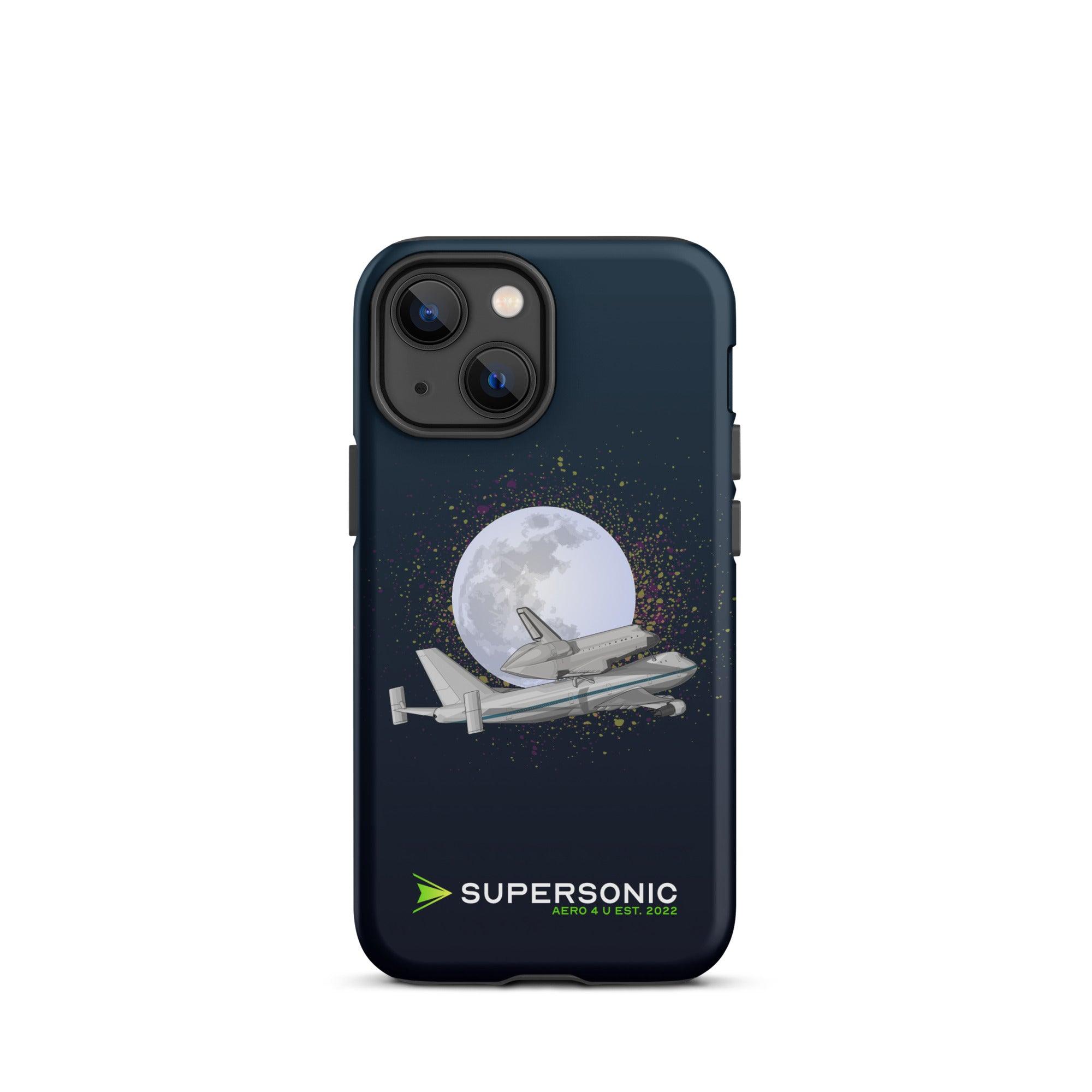 Aviation FIRST CLASS iPhone Hülle - Boeing 747 NASA - Space Shuttle Edition iPhone 13 mini für Piloten, Crews, Kinder & Planespotter made by SUPERSONIC aero 4U