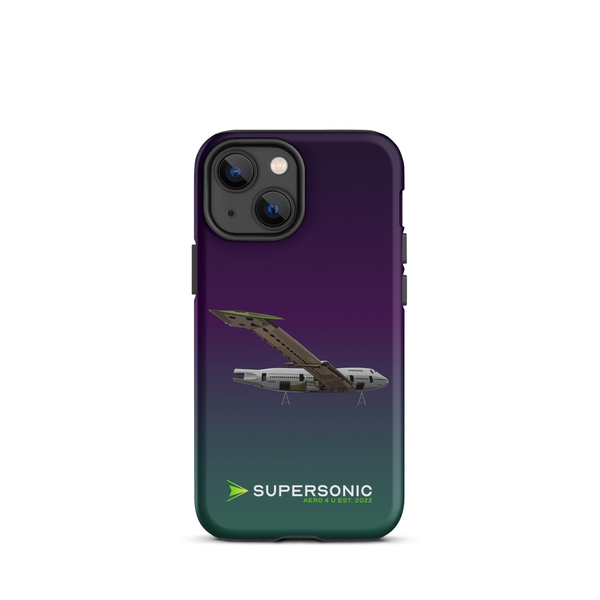 Aviation FIRST CLASS iPhone Hülle - Boeing 747 Jumbojet Edition | Boneyard iPhone 13 mini für Piloten, Crews, Kinder & Planespotter made by SUPERSONIC aero 4U