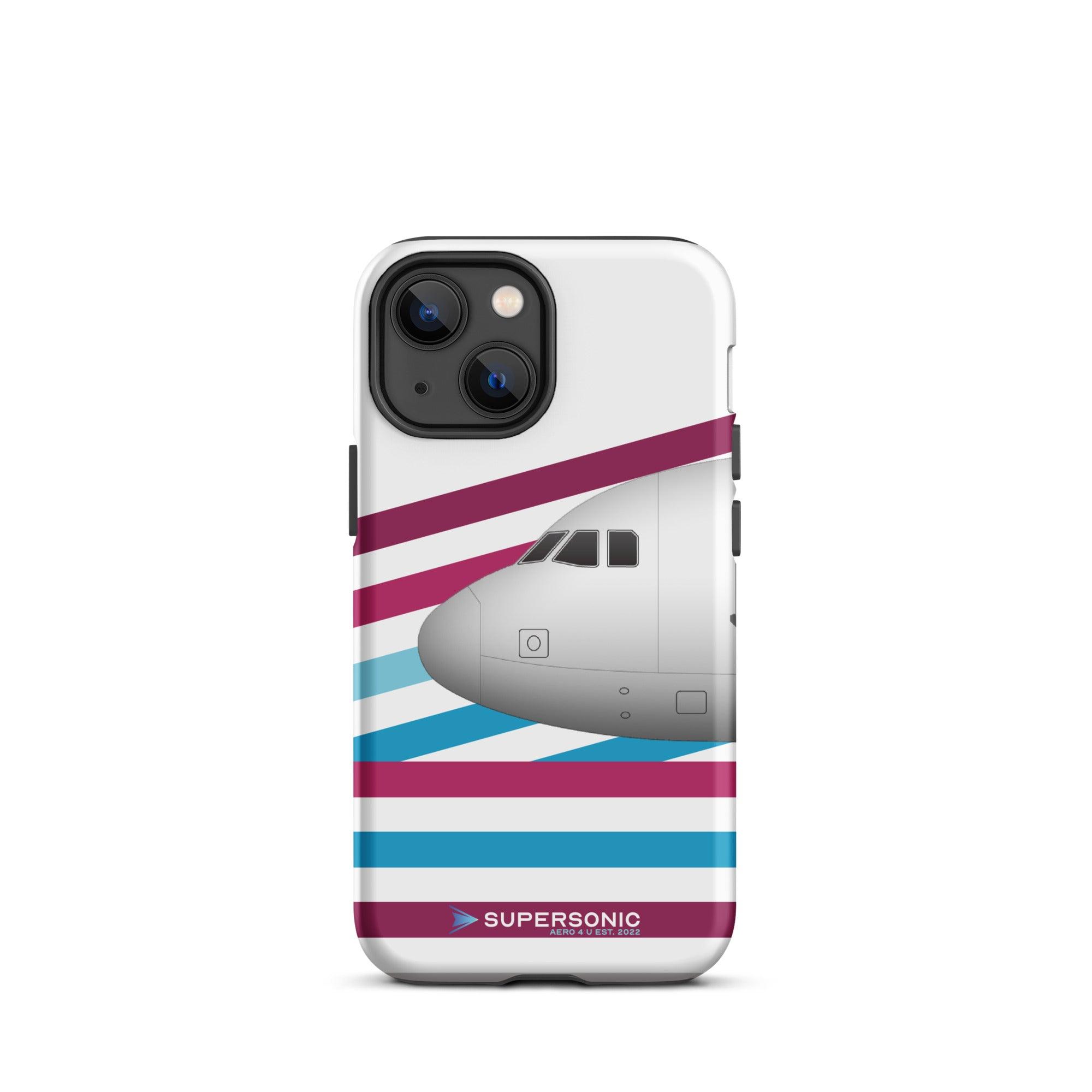 Aviation FIRST CLASS iPhone Hülle - Airbus A320 DUS Edition | Airline Case iPhone 13 mini für Piloten, Crews, Kinder & Planespotter made by SUPERSONIC aero 4U
