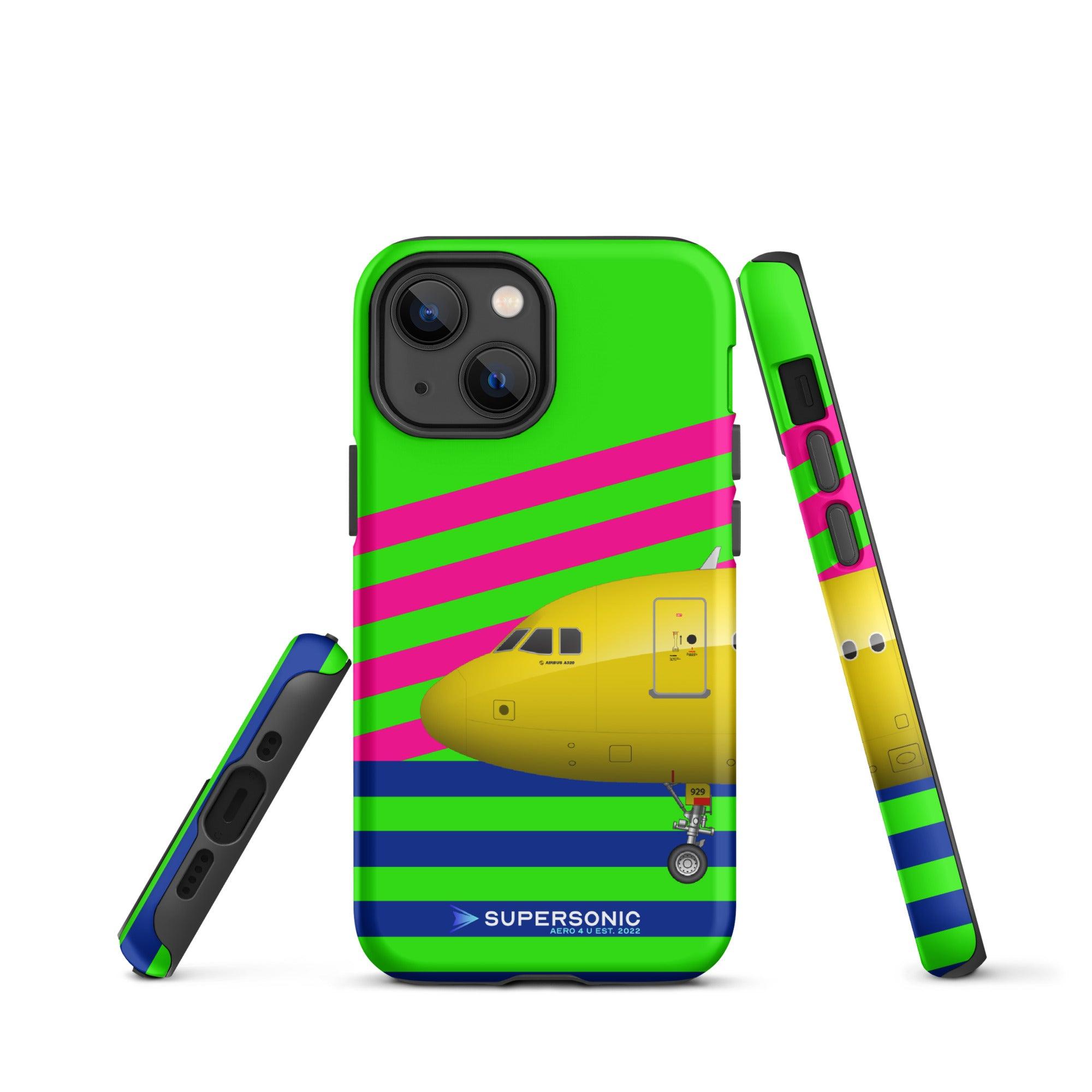 Aviation FIRST CLASS iPhone Schutzhülle - Airbus A320 Edition bunt | Premium Aviation Case für Piloten, Crews, Kinder & Planespotter made by SUPERSONIC aero 4U