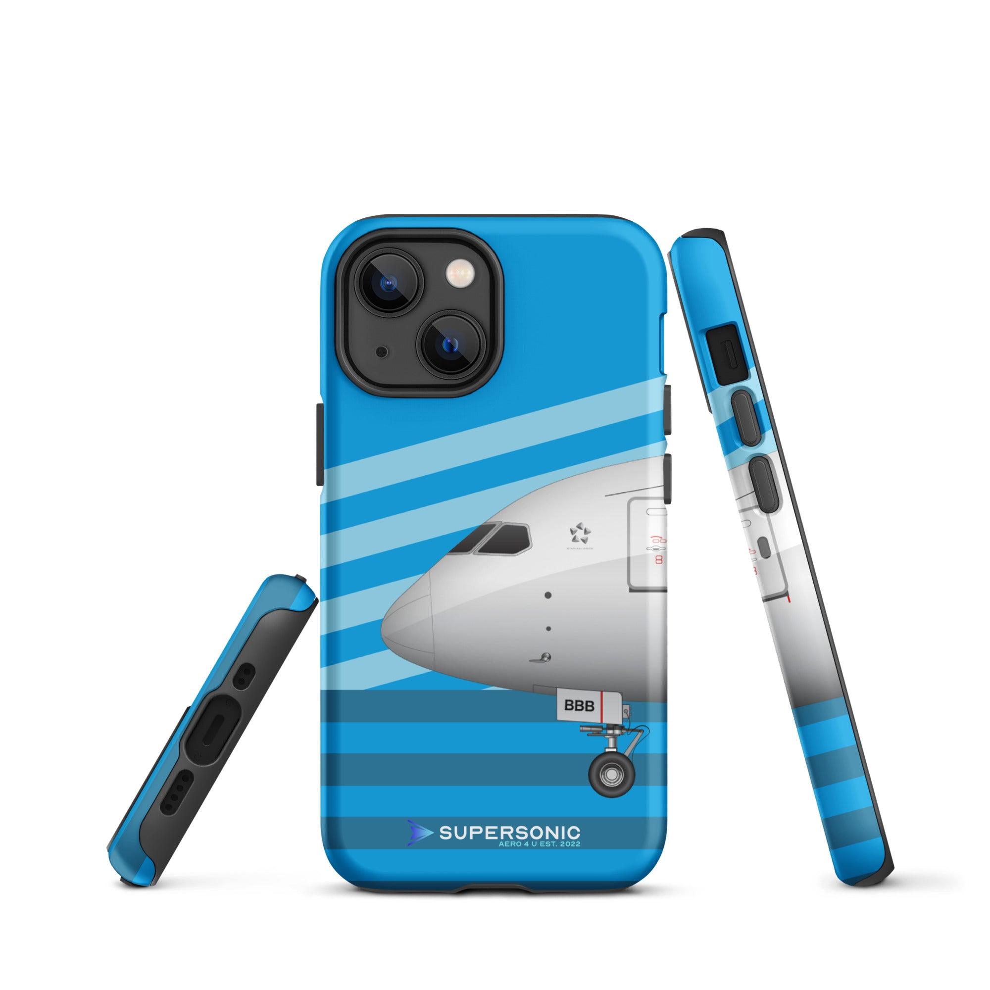 Aviation FIRST CLASS iPhone Hülle - Boeing 787 Dreamliner AMS Edition | Boeinglovers für Piloten, Crews, Kinder & Planespotter made by SUPERSONIC aero 4U