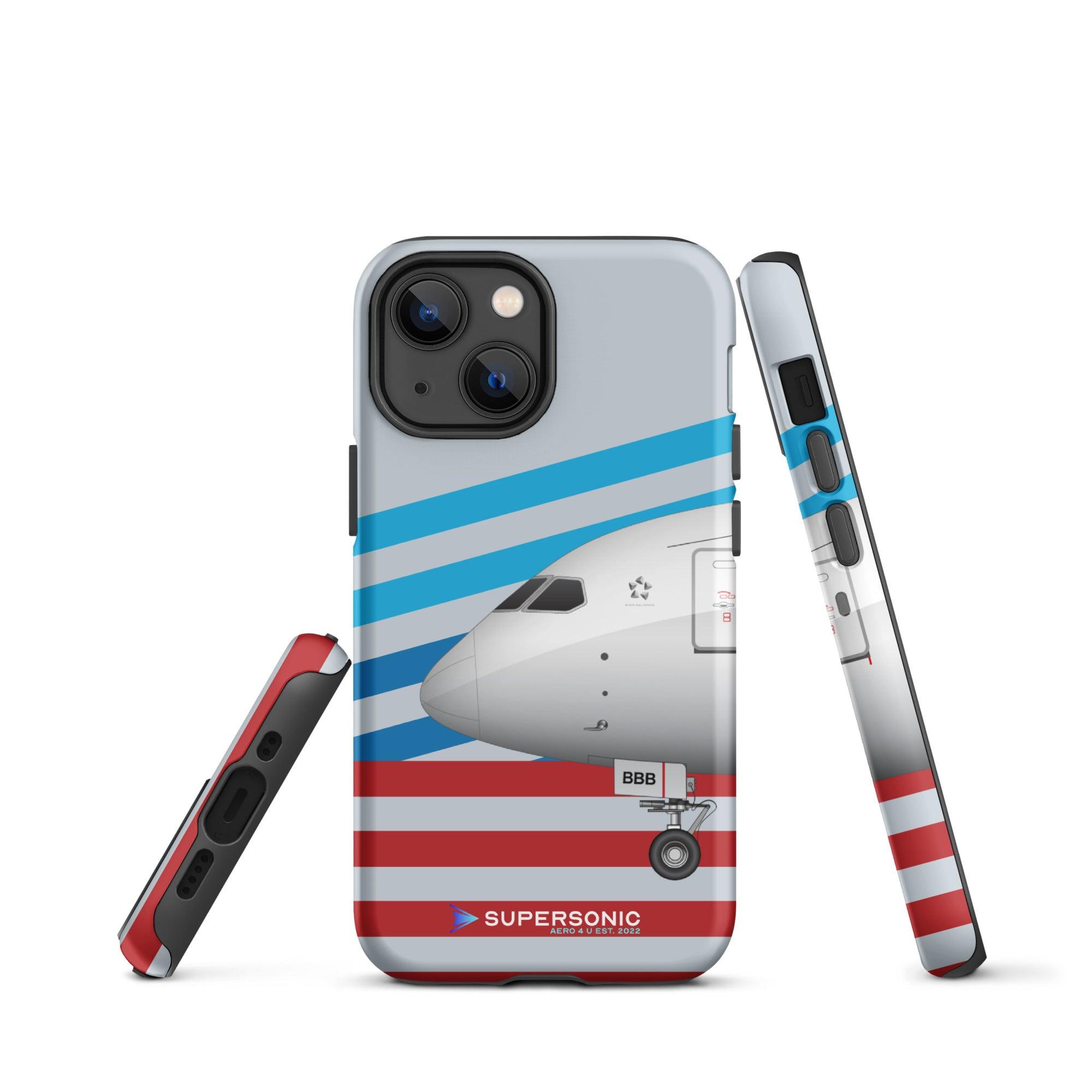 Aviation FIRST CLASS iPhone Schutzhülle - Boeing 787 USA Edition | Premium Aviation Case für Piloten, Crews, Kinder & Planespotter made by SUPERSONIC aero 4U