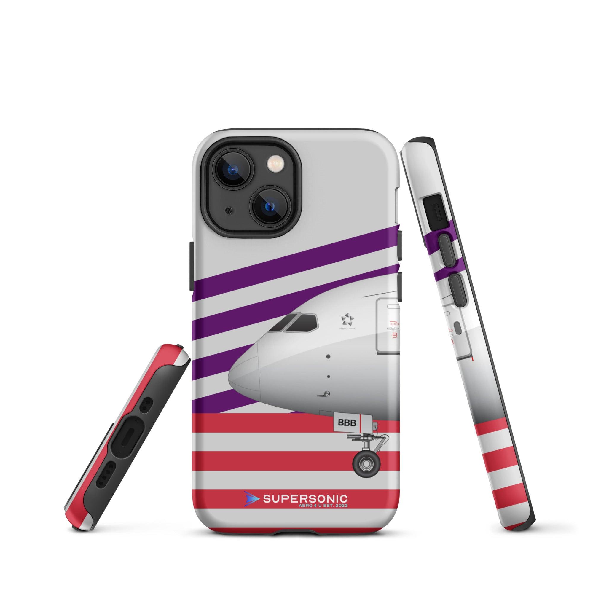 Aviation FIRST CLASS iPhone Hülle - Boeing 787 Virgin Edition | Premium Aviation Case für Piloten, Crews, Kinder & Planespotter made by SUPERSONIC aero 4U