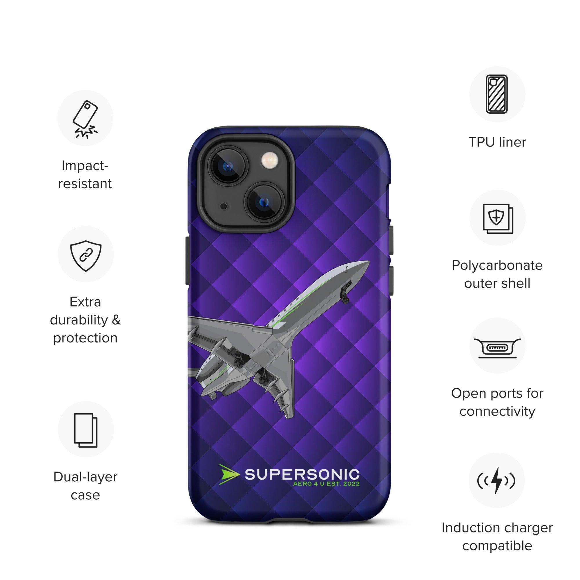 Aviation FIRST CLASS iPhone Schutzhülle - Business Jet Edition | Jetset Case für Piloten, Crews, Kinder & Planespotter made by SUPERSONIC aero 4U