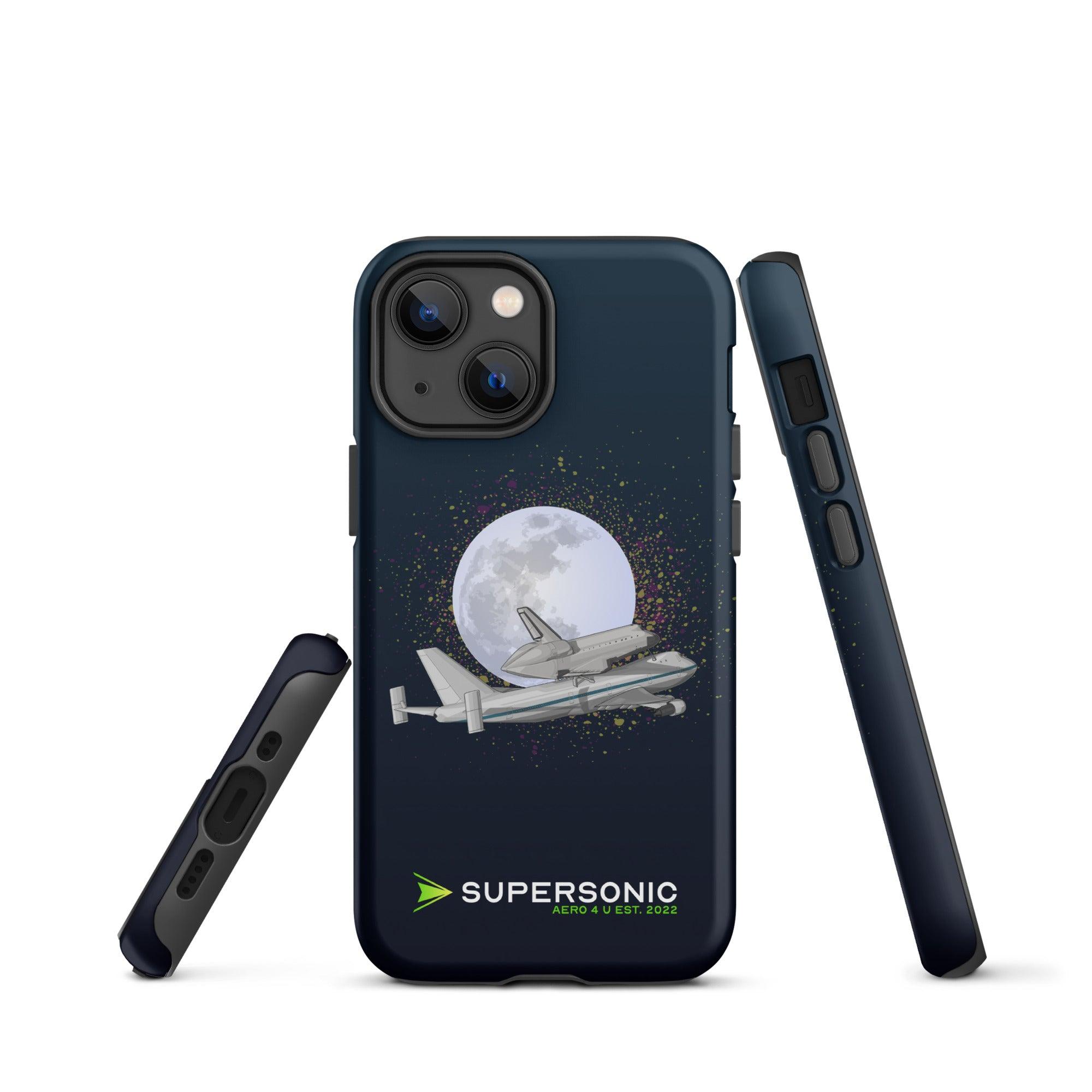Aviation FIRST CLASS iPhone Hülle - Boeing 747 NASA - Space Shuttle Edition für Piloten, Crews, Kinder & Planespotter made by SUPERSONIC aero 4U