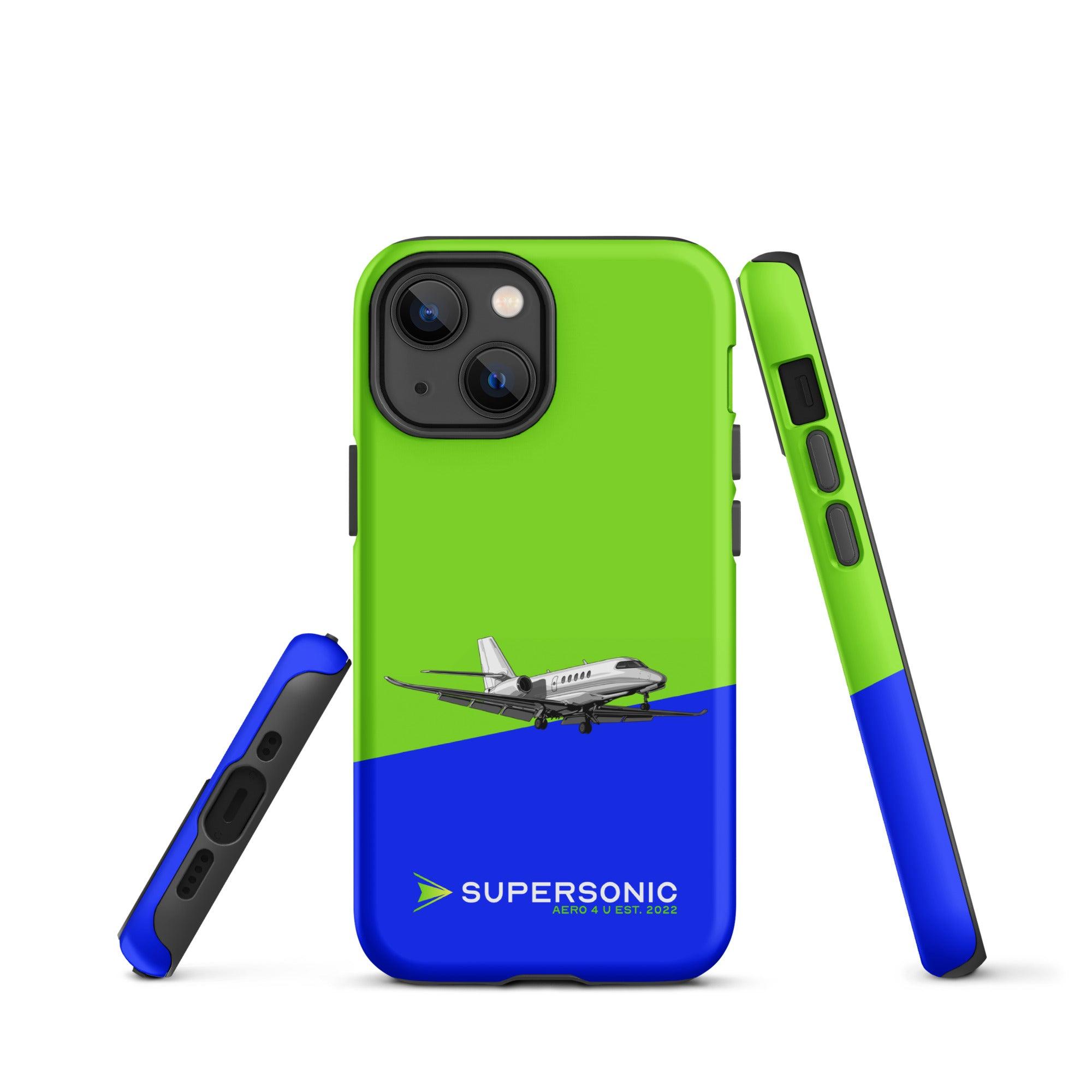 Aviation FIRST CLASS iPhone Hülle - Cessna Latitude Edition | Businessjet Case für Piloten, Crews, Kinder & Planespotter made by SUPERSONIC aero 4U